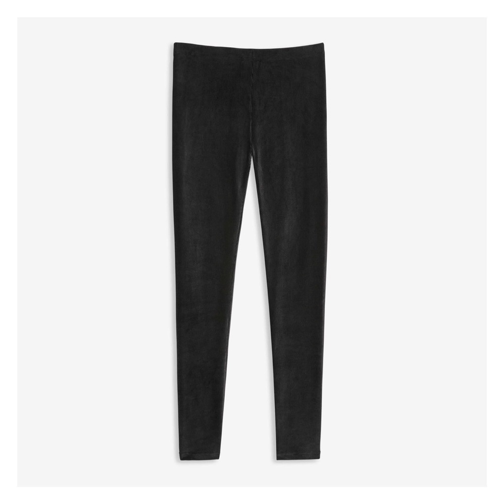 Joe Fresh velvet black leggings tights XS S luxurious